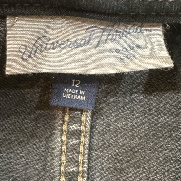 Universal Thread Denim Halter Midi Dress Dark Wash Western Coastal Cowgirl SZ 12 - Picture 9 of 15